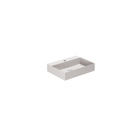 Lavabo appoggio/sospeso monoforo cm 50x45 Elegance Squared