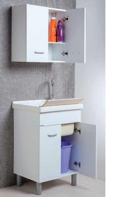 Lavabo Oceano 60x60 cm avec baignoire en céramique