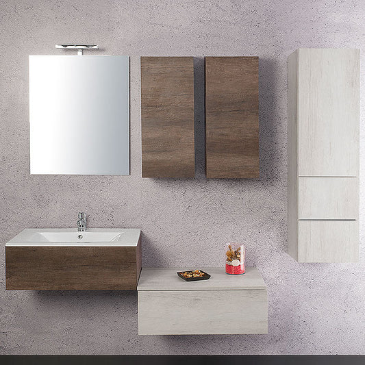 Un bagno più bello e ordinato con la composizione sospesa Unika