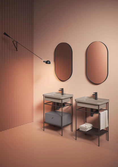Structure pour lavabo ovale 36,5 x 58,6 cm h83 Hors échelle