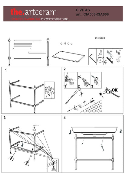 Structure carrée pour console Civitas