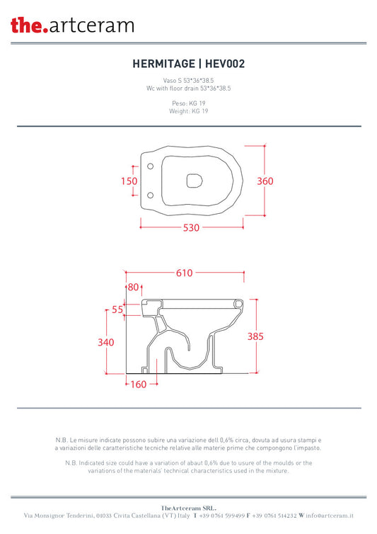Hermitage Stand-WC + Bidet