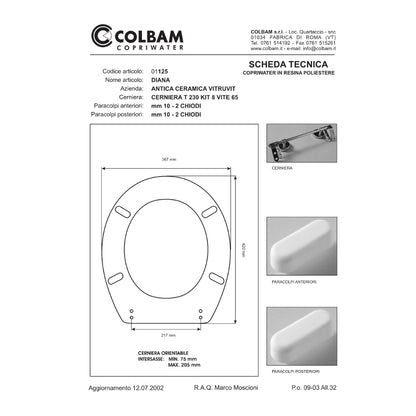Siège de toilette compatible Diana