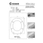 Abattant de toilette compatible avec Fabia/Flavia/Kerafin