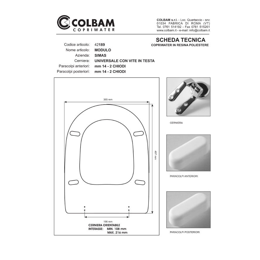 Siège de toilette compatible Modulo