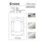 Siège de toilette compatible Selenia