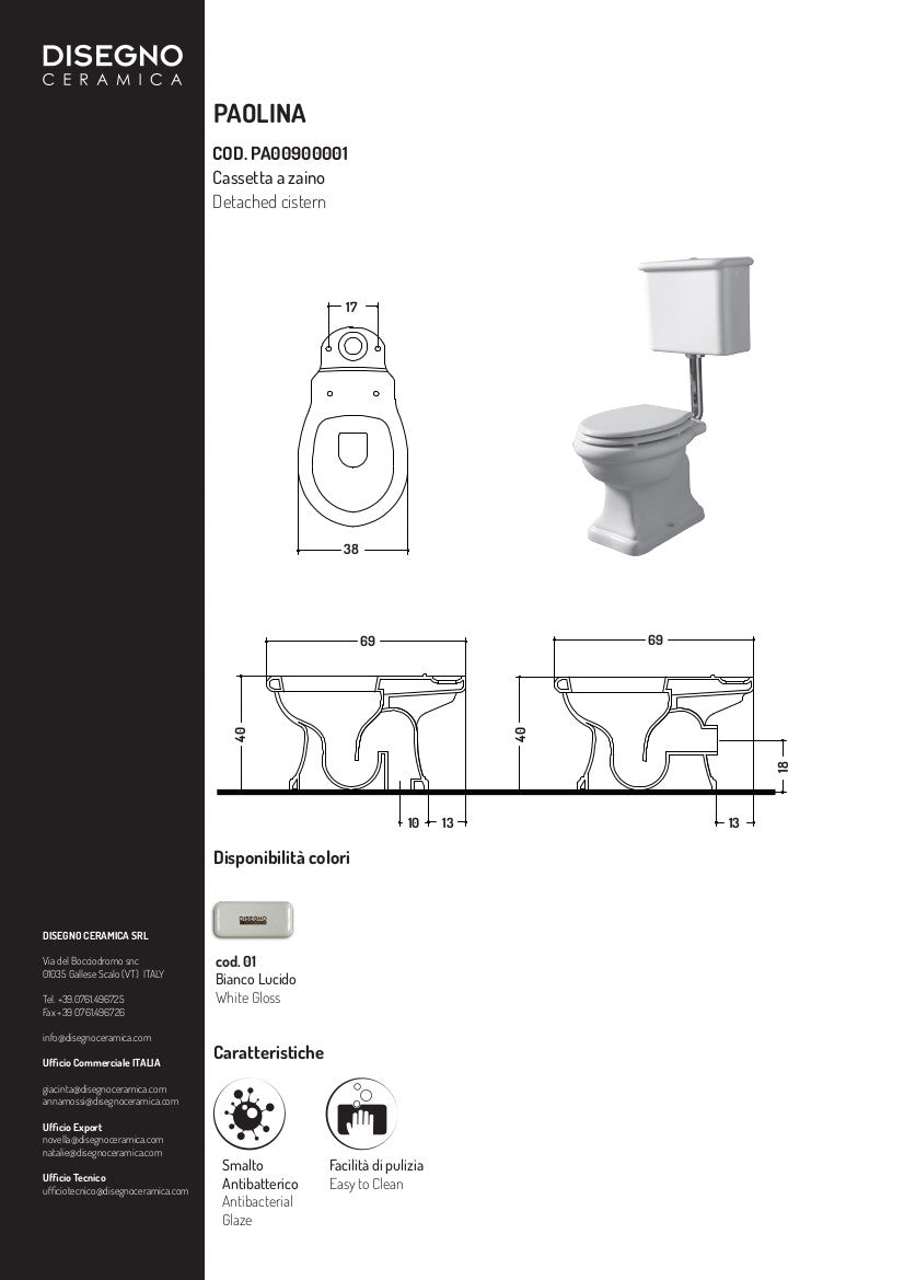 Boîte de rangement pour sac à dos Paolina