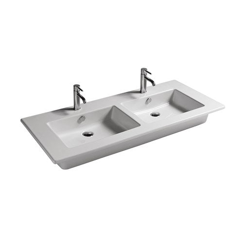 Console double vasque cm 121x51,5 Panarea 51