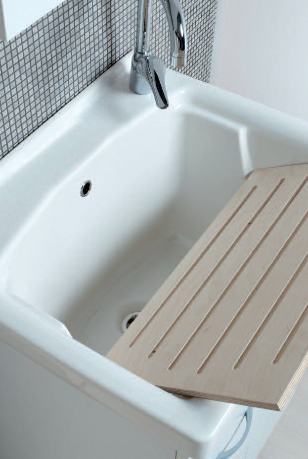 Lavabo Oceano 60x60 cm avec baignoire en céramique