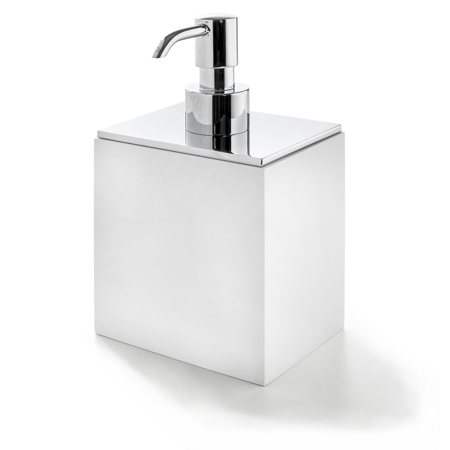 Set 4 pezzi, Bicchiere, Dispenser Sapone, Porta Saponetta, Vassoio BeMood bianco