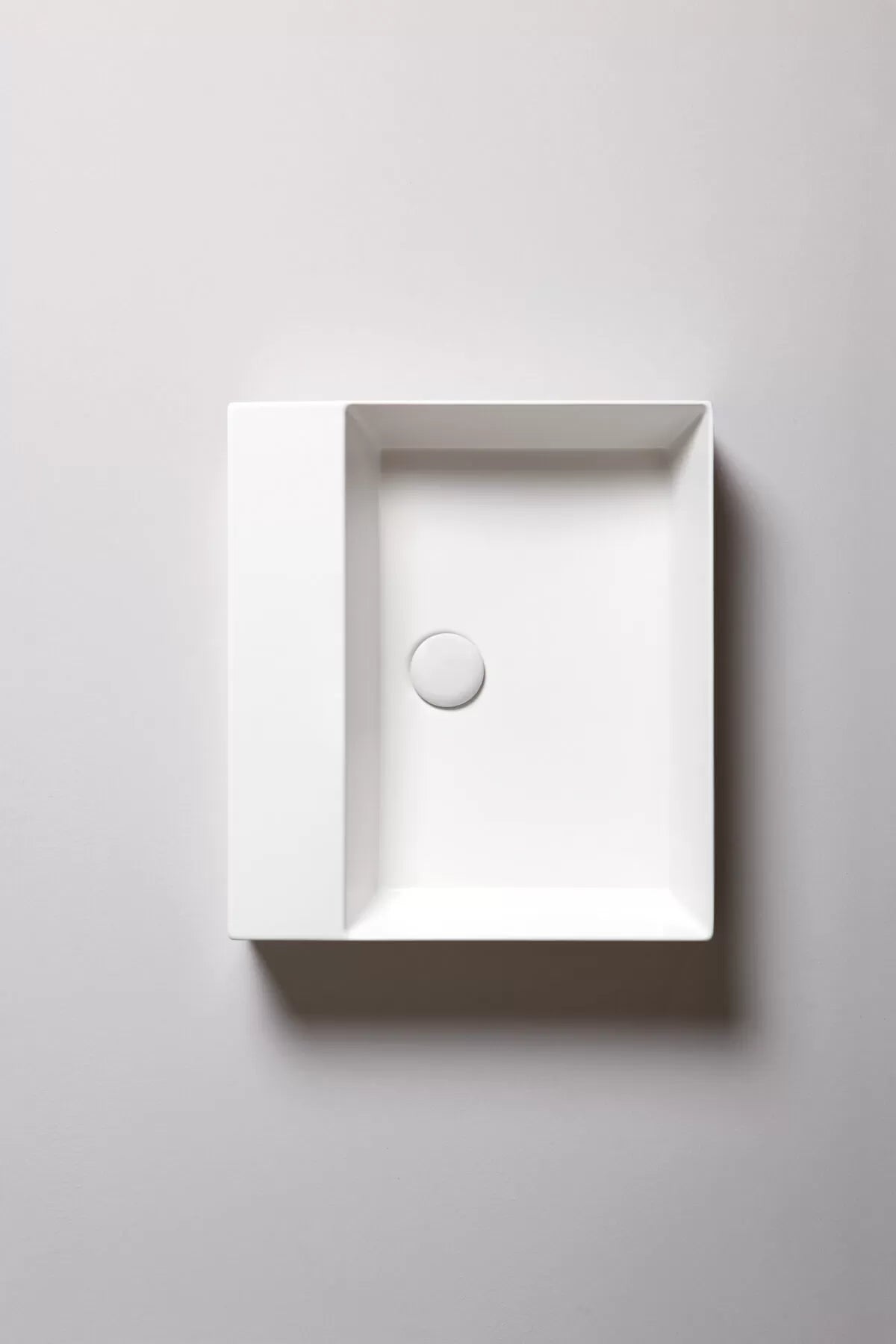 Lavabo appoggio/sospeso senza foro cm 60x45 Elegance Squared