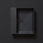 Lavabo appoggio/sospeso senza foro cm 60x45 Elegance Squared
