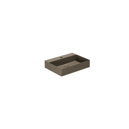 Lavabo appoggio/sospeso monoforo cm 60x45 Elegance Squared
