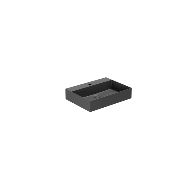Lavabo appoggio/sospeso monoforo cm 60x45 Elegance Squared