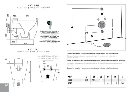 Articles sanitaires sur pied Moon