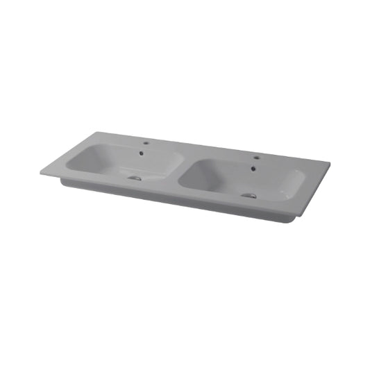 Consolle Doppiavasca da incasso cm 121x46 Qubo Square 46