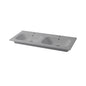 Console de vasque double encastrée Qubo Square 46 121x46 cm