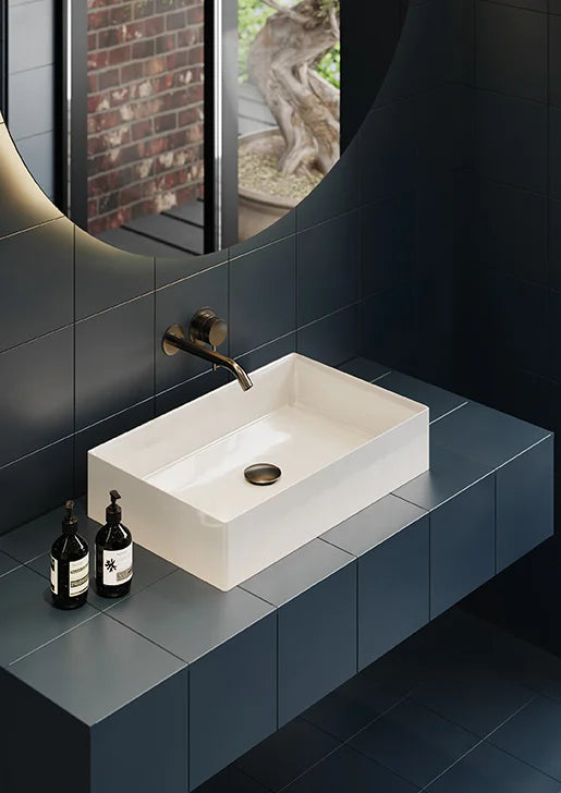 Lavabo da Appoggio Rettangolare 38x55 Scalino