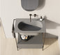 Lavabo incasso cm 80x48 senza foro rubinetteria Venti.26