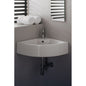 lavabo d'angle carré ou suspendu