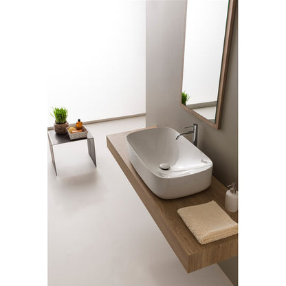lavabo de comptoir en forme de lune