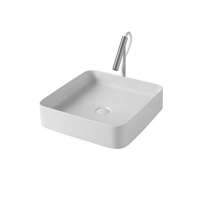 Vasque de comptoir carrée mince de 38 pouces avec bord mince