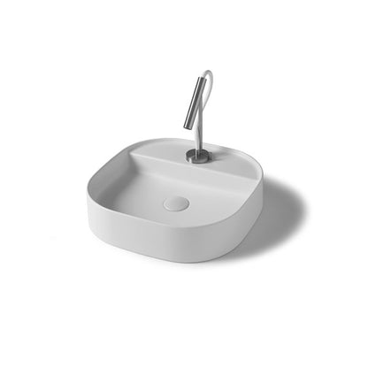 Vasque à poser mince de 45 cm avec bord fin