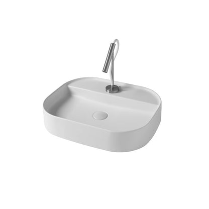 Vasque à poser mince de 45 cm avec bord fin
