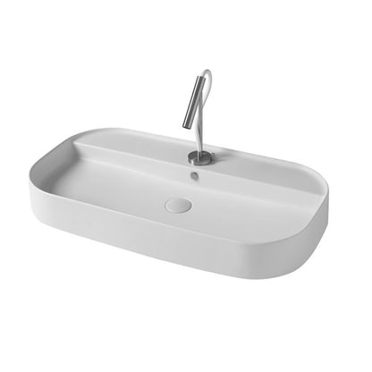 Vasque à poser mince de 45 cm avec bord fin