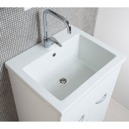Sandwaschbecken 60x50 mit Keramikwanne