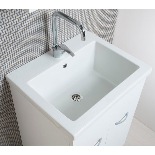 Lavatoio Sabbia 60x50 con vasca in mineralmarmo