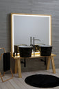MEUBLES DE SOL EN BOIS AVEC MIROIR EN TOILE BACILE