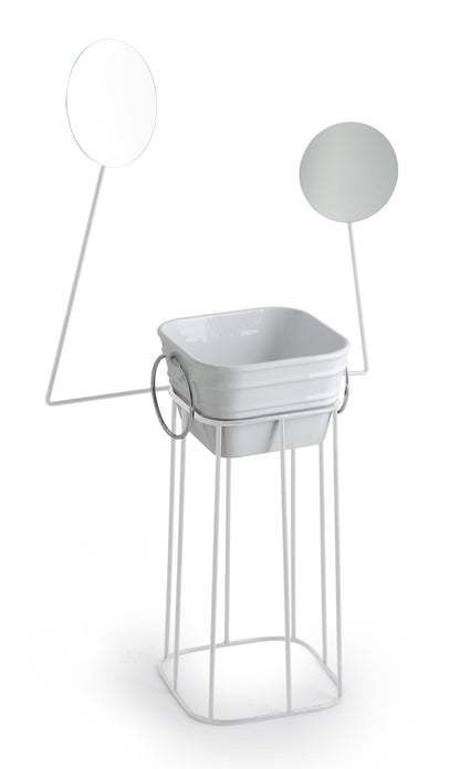 STRUTTURA IN METALLO CON SPECCHI MANICHINO