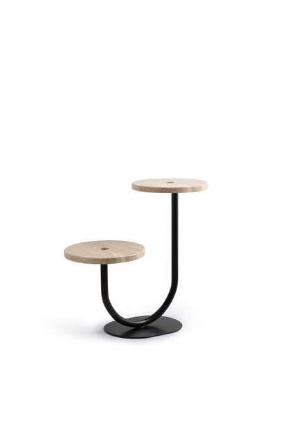 STRUTTURA IN METALLO CON TOP IN MARMO SGABELLO