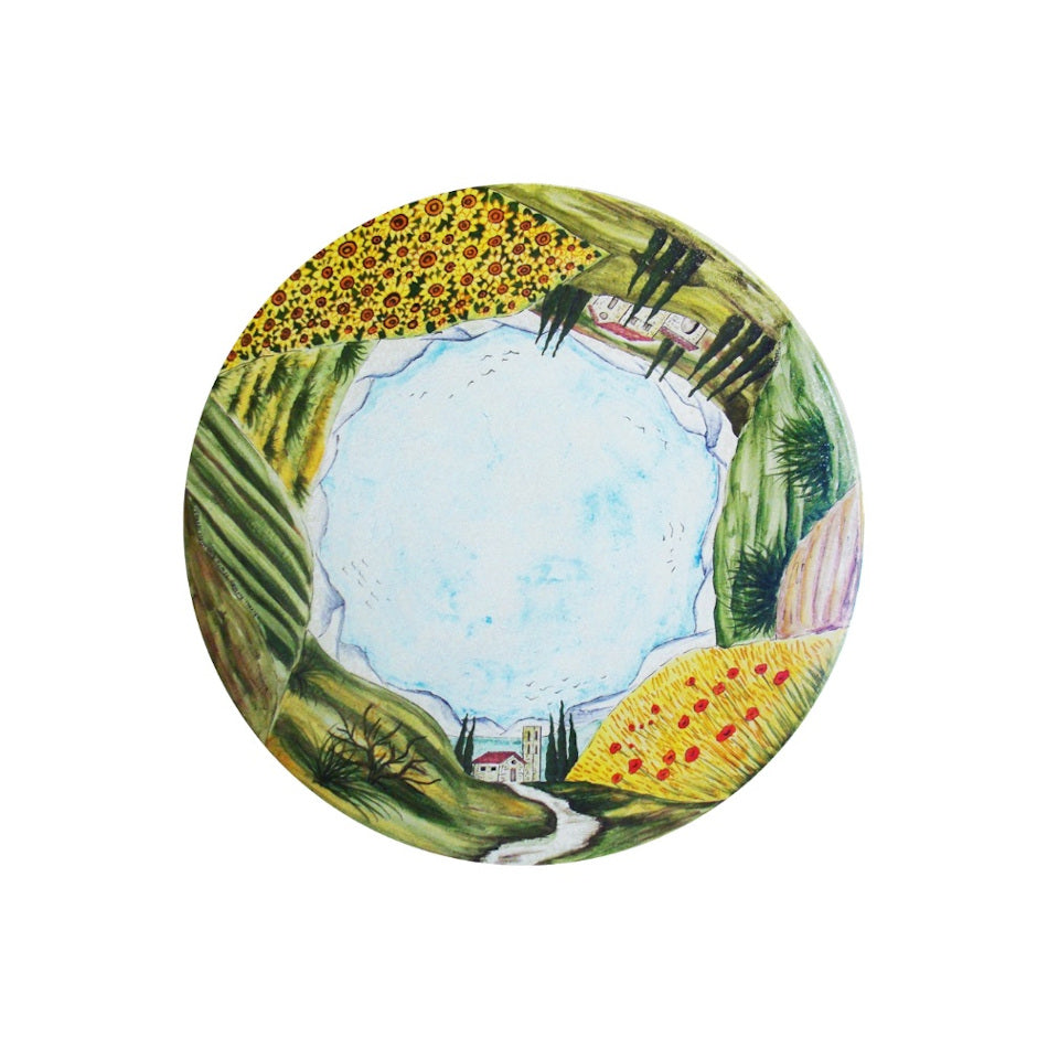 Ocean Round Lava Stone Table
