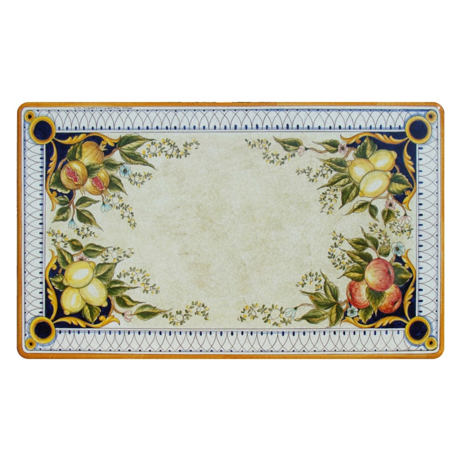 Table rectangulaire en pierre de lave de Michel-Ange 
