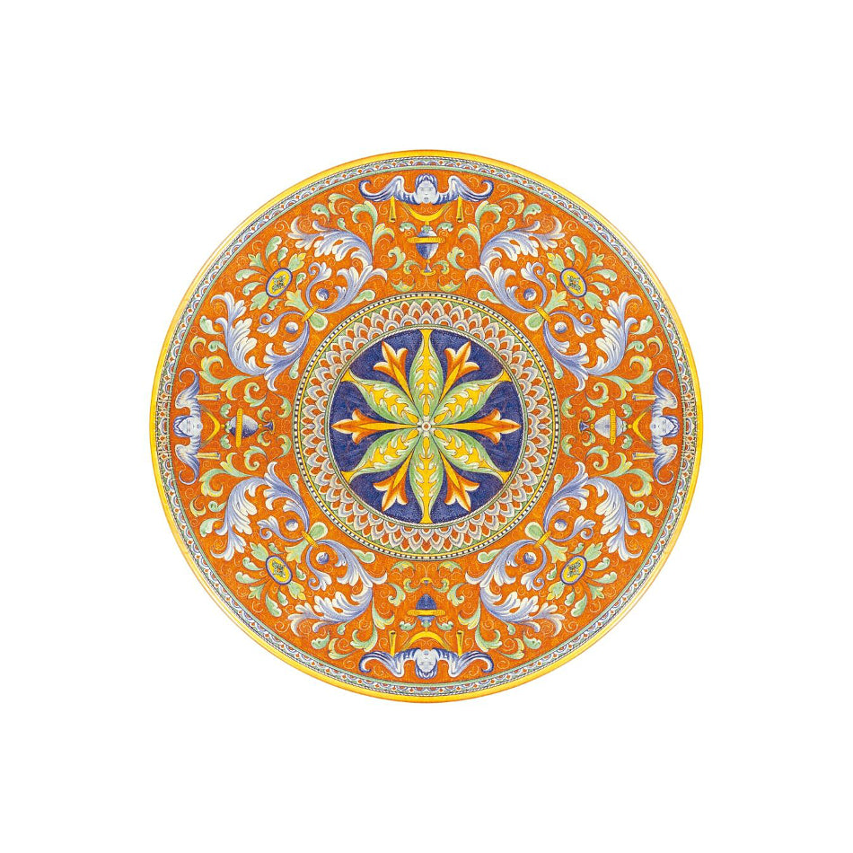 Tavolo in pietra lavica tondo Deruta Antico