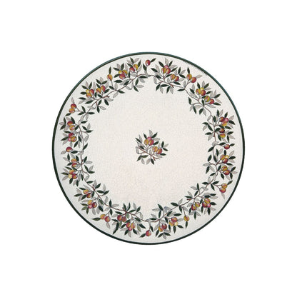 Runder Lavasteintisch „Zitronen &amp; Sonnenblumen“