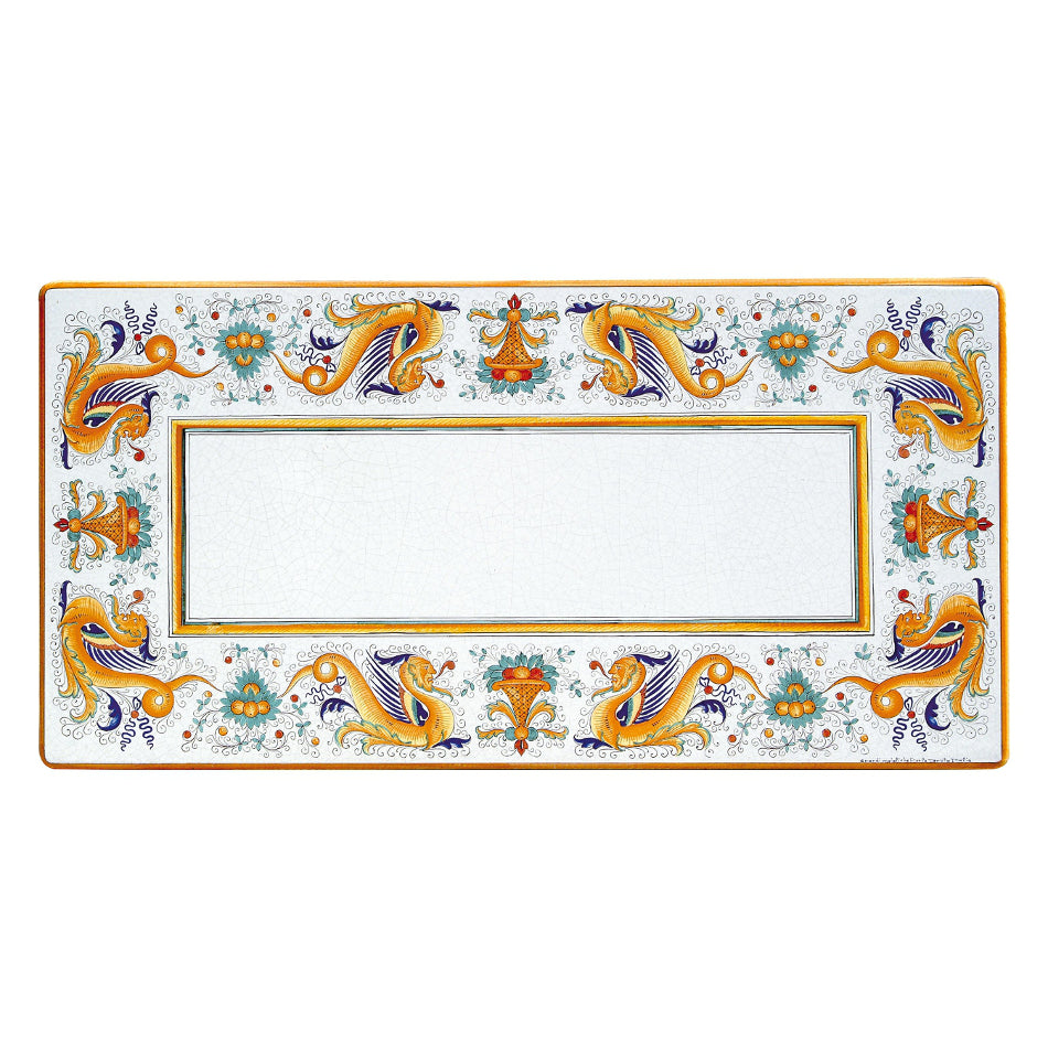 Table rectangulaire en pierre de lave Ricco Deruta Pieno